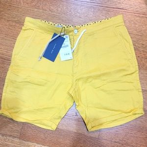 Yellow Men's Zara shorts.  Size M